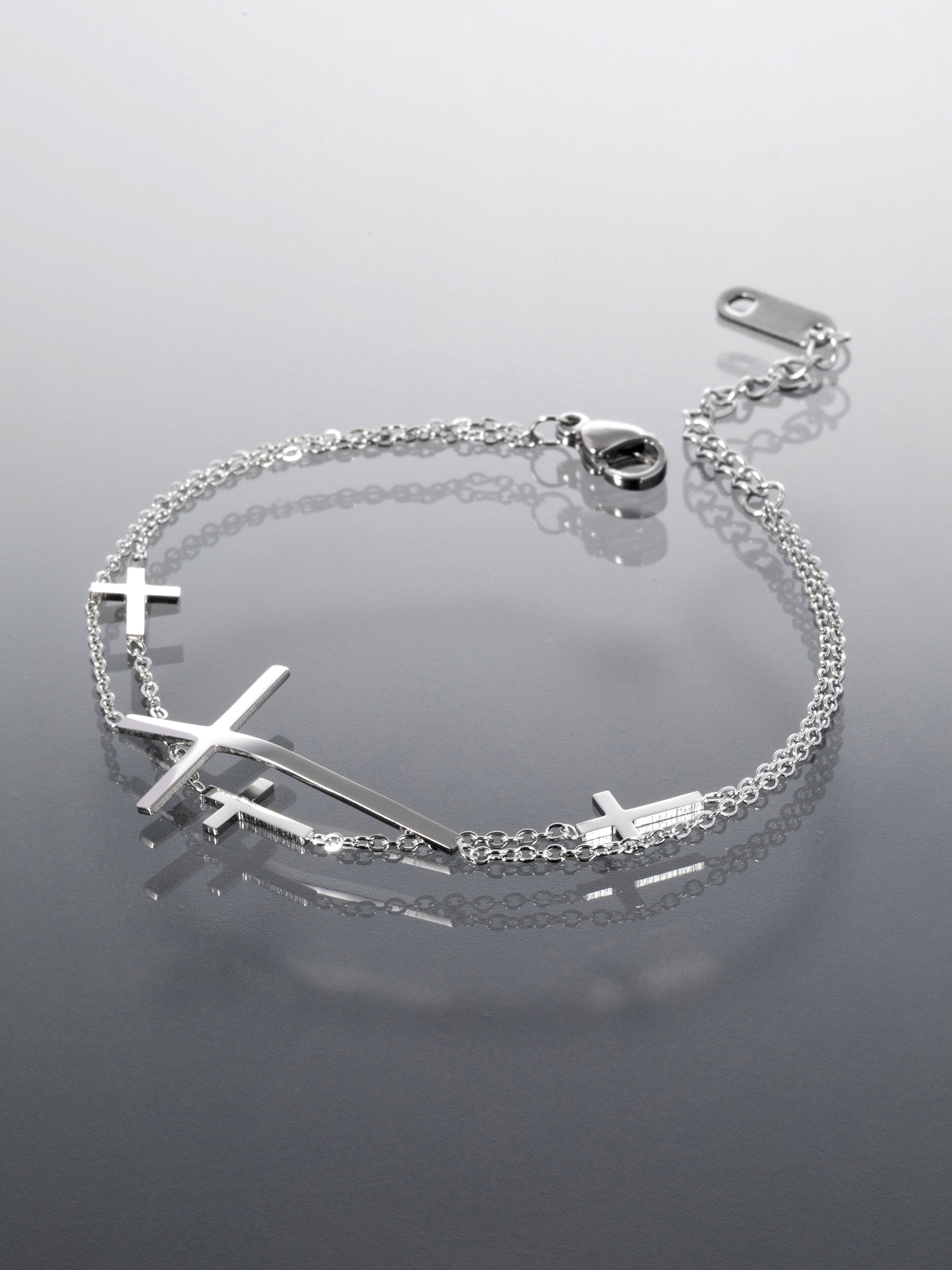 Náramek z chirurgické oceli křížky NM3191-0112