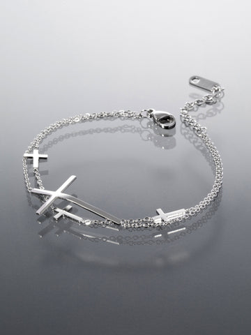 Náramek z chirurgické oceli křížky NM3191-0112