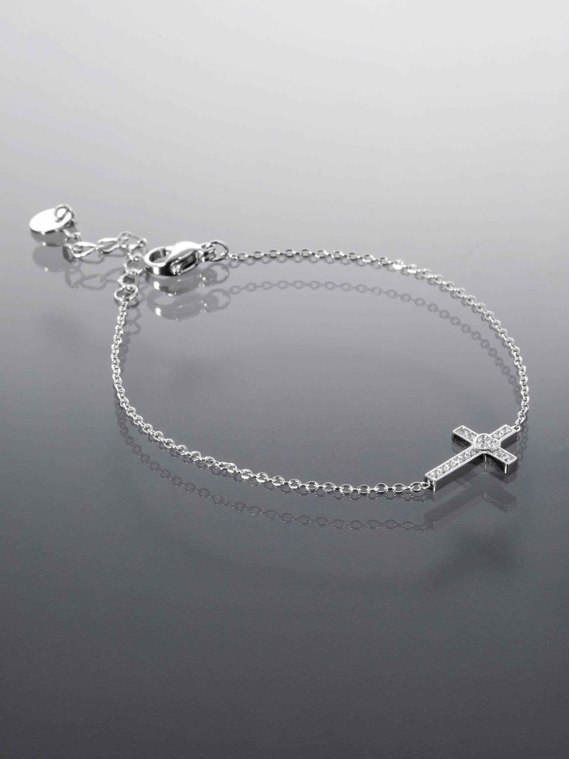 Náramek z chirurgické oceli s křížkem NM3173-0112