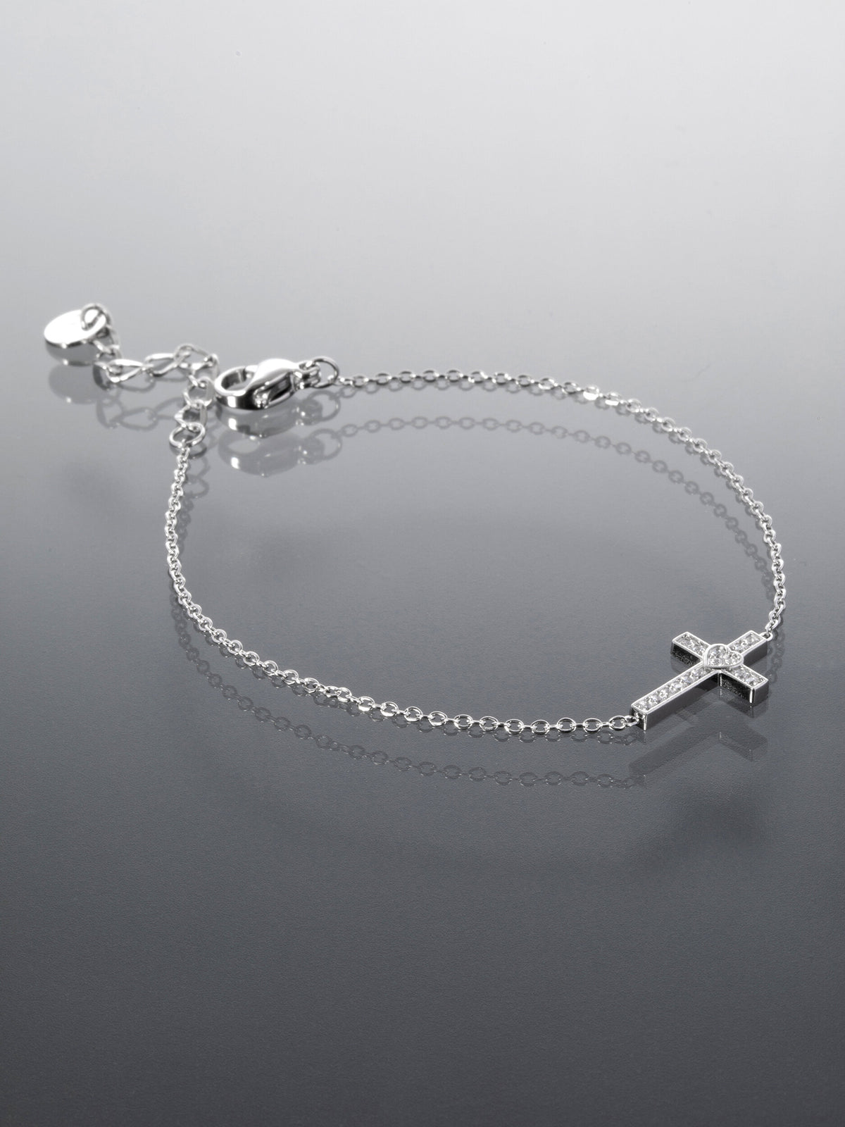 Náramek z chirurgické oceli s křížkem NM3173-0112