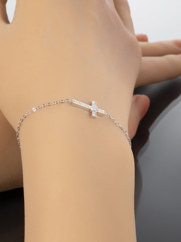 Náramek z chirurgické oceli s křížkem NM3173-0112