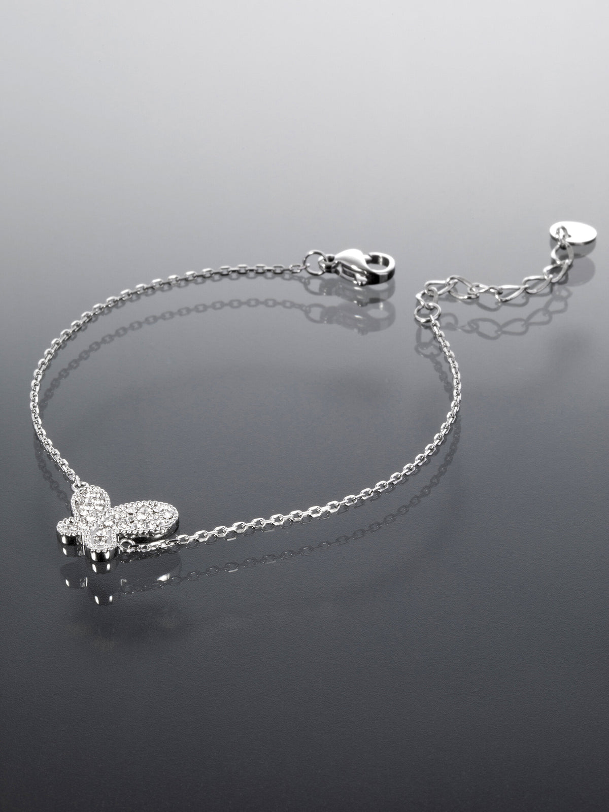 Náramek z chirurgické oceli s motýlkem NM3175-0112