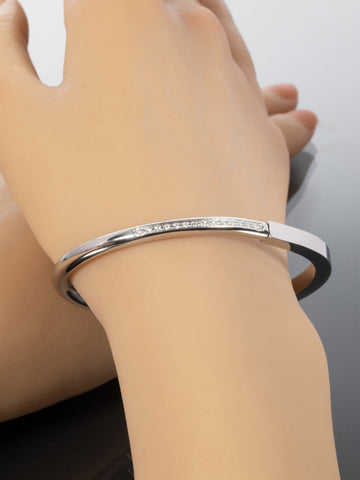 Náramek z chirurgické oceli s krystalky NM3168-0112