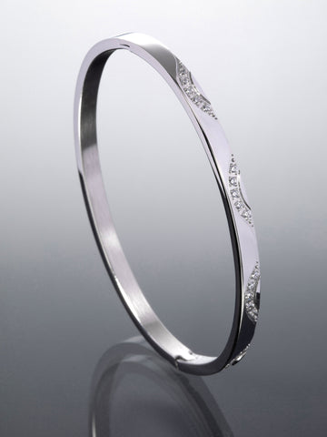 Náramek z chirurgické oceli s krystalky NM3167-0112