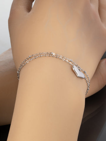 Náramek z chirurgické oceli se srdíčkem NM3171-0137