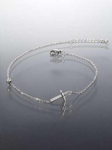 Náramek z chirurgické oceli křížek NM3190-0112