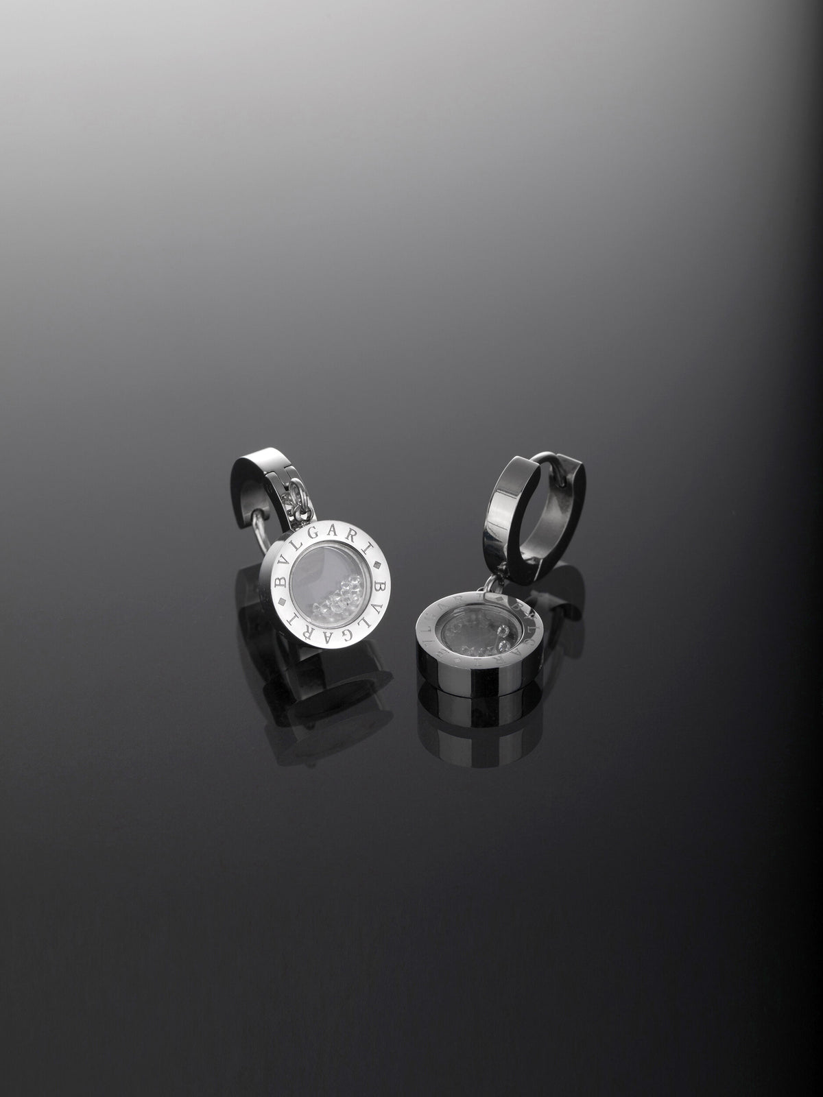 Elegantní náušnice z chirurgické oceli s krystalky NE3033-0112