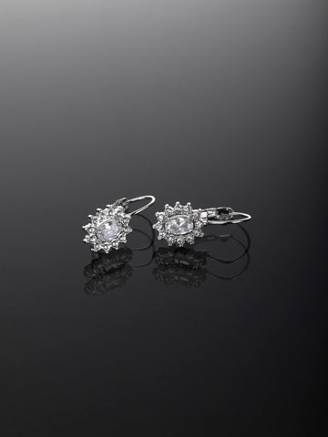 Elegantní náušnice z chirurgické oceli s krystalky NE3049-0112