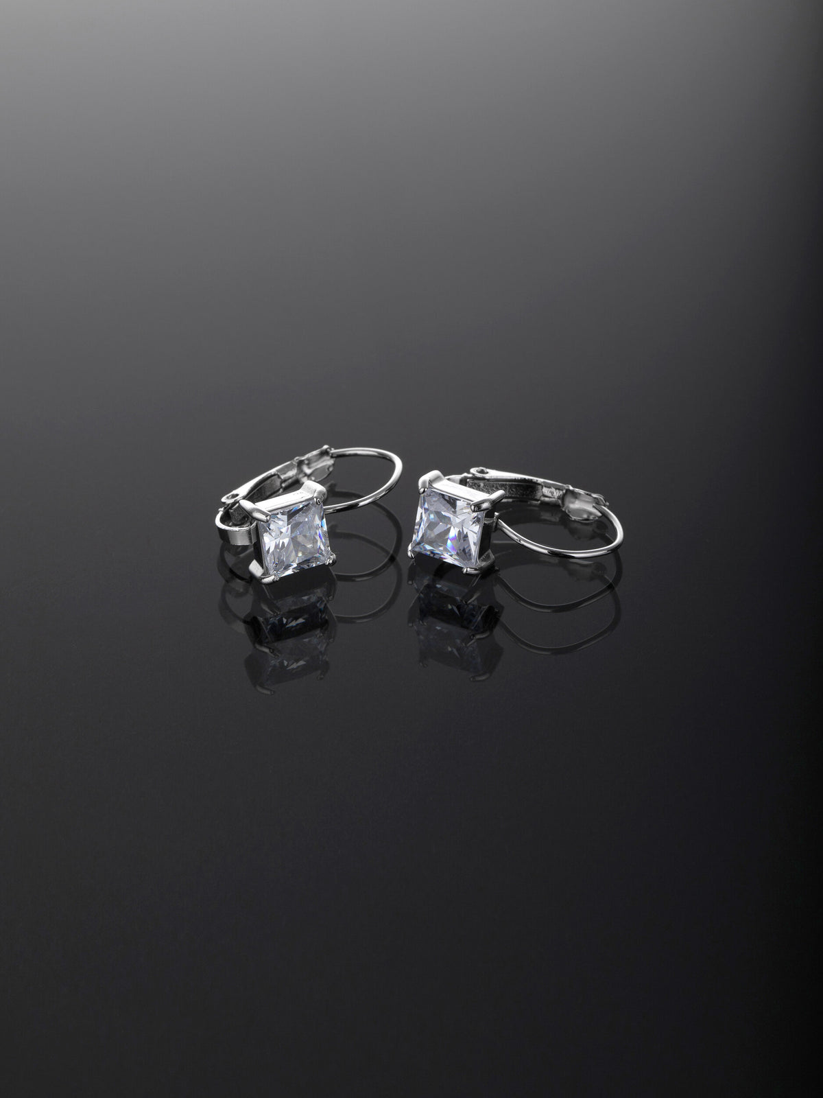 Elegantní náušnice z chirurgické oceli s krystalky NE3037-0112