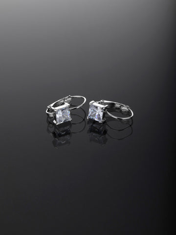 Elegantní náušnice z chirurgické oceli s krystalky NE3037-0112