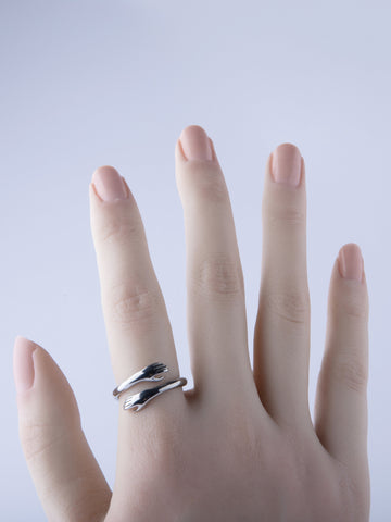 Elegantní dámský prsten z chirurgické oceli, ruce PR0442-015512