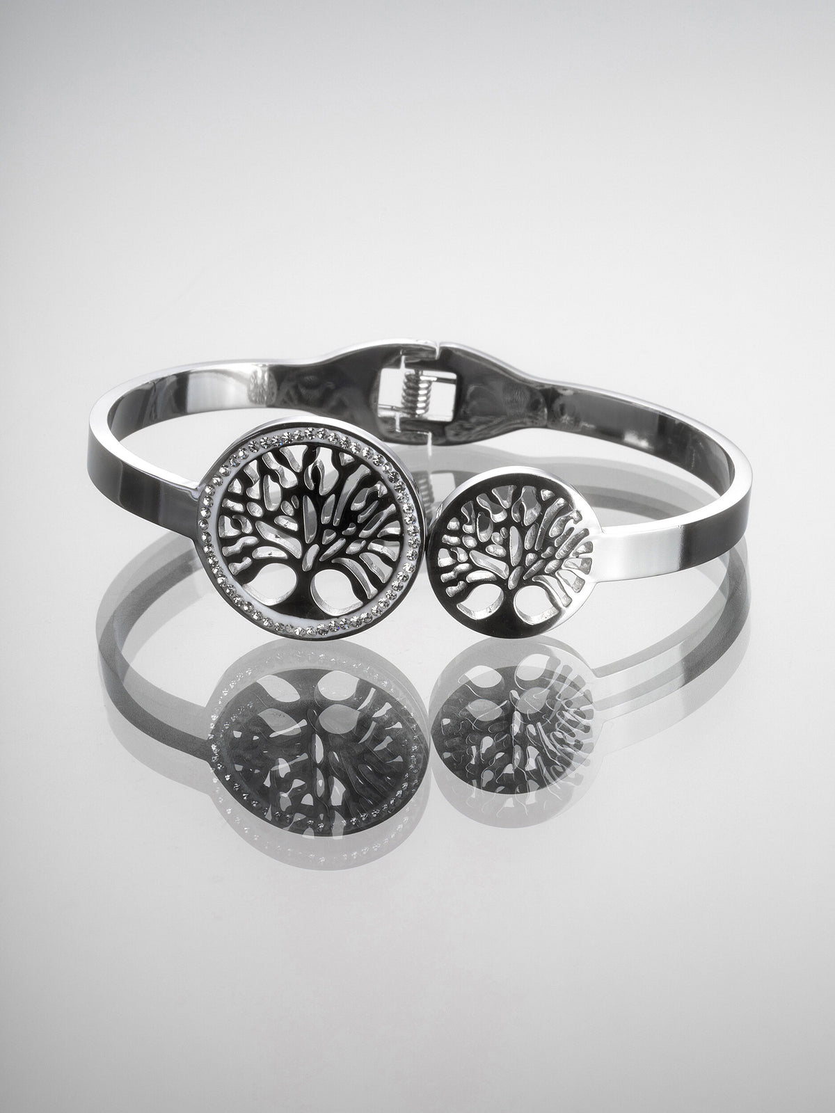 Náramek z chirurgické oceli strom života NM3262-0112