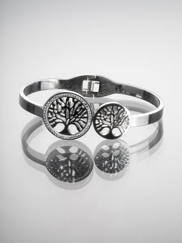 Náramek z chirurgické oceli strom života NM3262-0112
