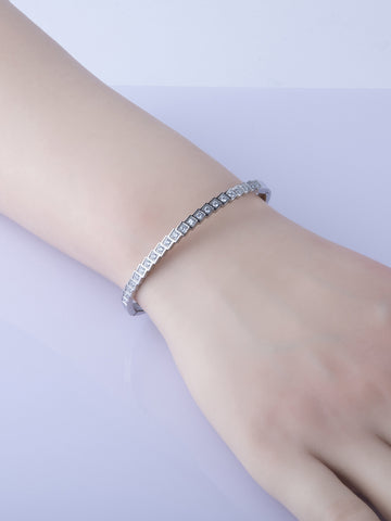 Náramek z chirurgické oceli s krystalky NM3264-0112