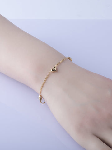 Náramek z chirurgické oceli srdíčka NM3257-0114