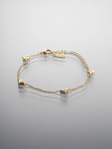 Náramek z chirurgické oceli srdíčka NM3257-0114