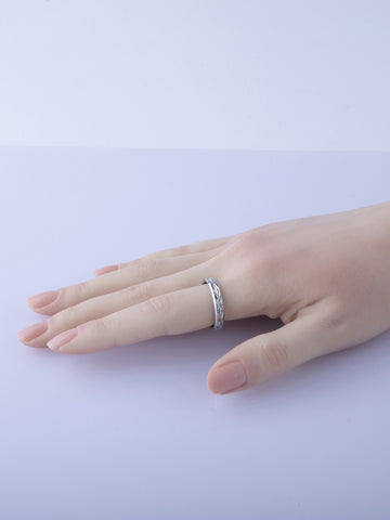 Elegantně zdobený nadčasový prsten z chirurgické oceli PR0424-015512