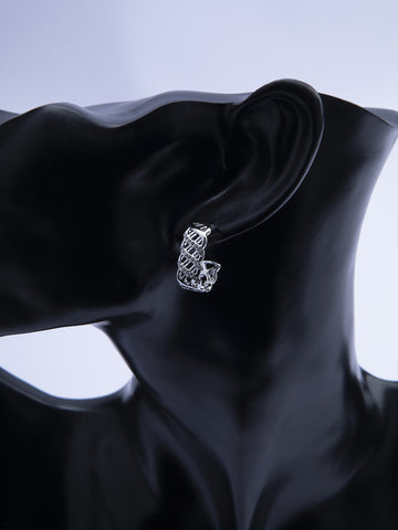 Luxusní náušnice z chirurgické oceli zdobené krystalky, zlatá nebo stříbrná barva NE3145-0112