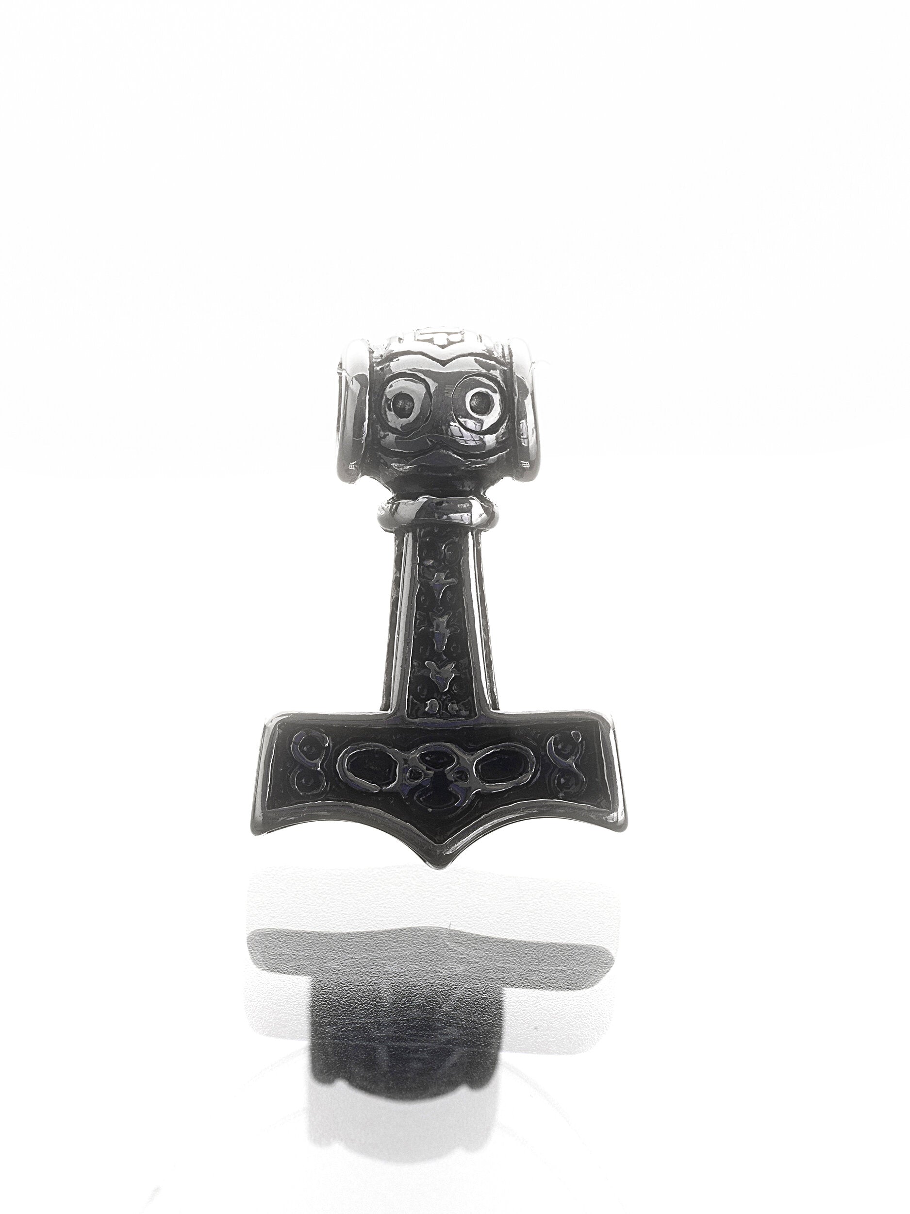 Masivní nápadný přívěsek z leštěné chirurgické oceli, Thórovo kladivo PK1795-0112