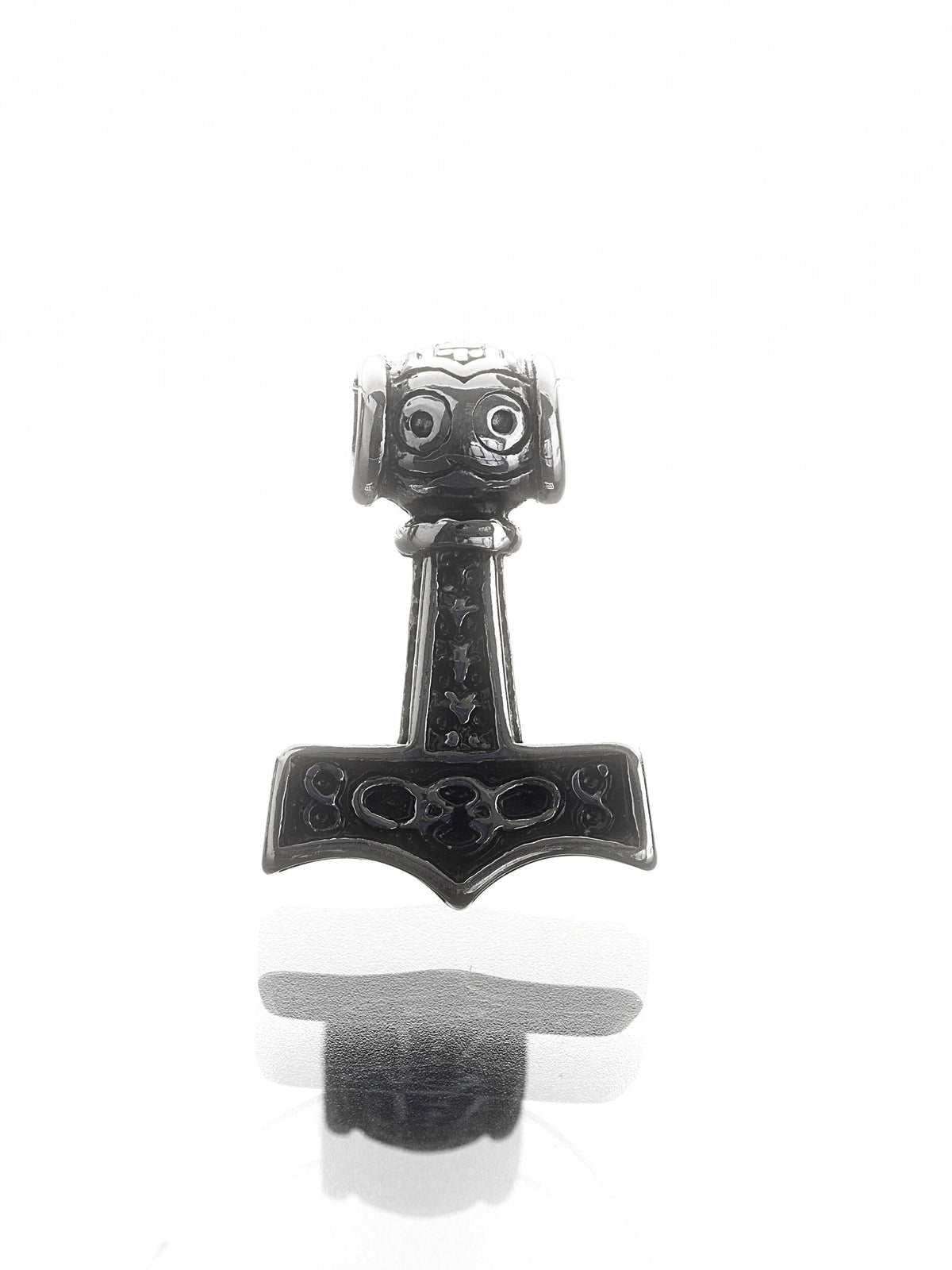 Masivní nápadný přívěsek z leštěné chirurgické oceli, Thórovo kladivo PK1795-0112