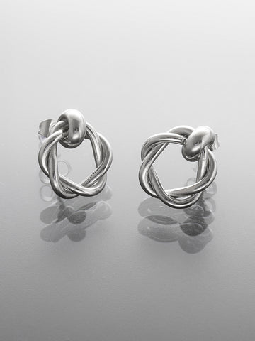 Elegantní náušnice z leštěné chirurgické oceli NE3201-0112