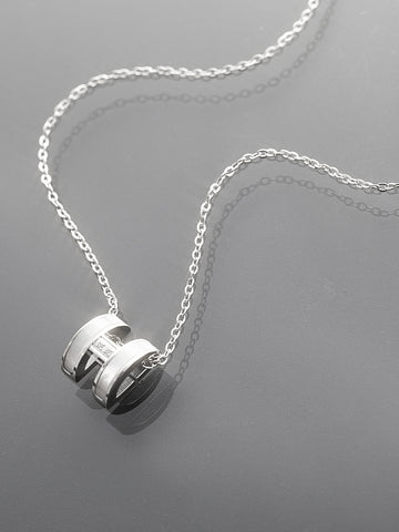 Elegantní náhrdelník z chirurgické oceli s jednoduchou ozdobou NK1800-0112