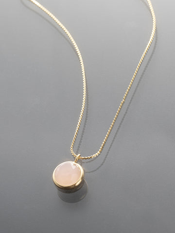 Elegantní náhrdelník z chirurgické oceli zlaté barvy NK1822-0114