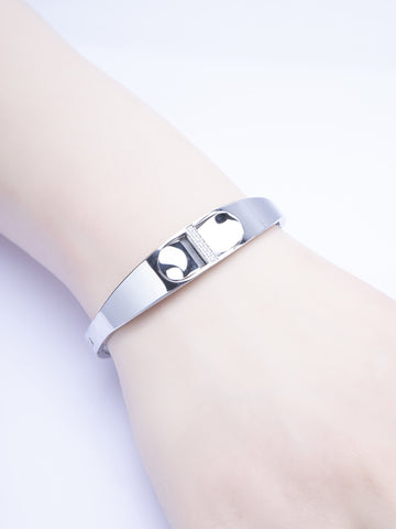 Pevný náramek z chirurgické oceli s drobnými krystalky NM3314-0112