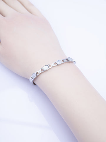 Pevný náramek z chirurgické oceli oválky NM3312-0112