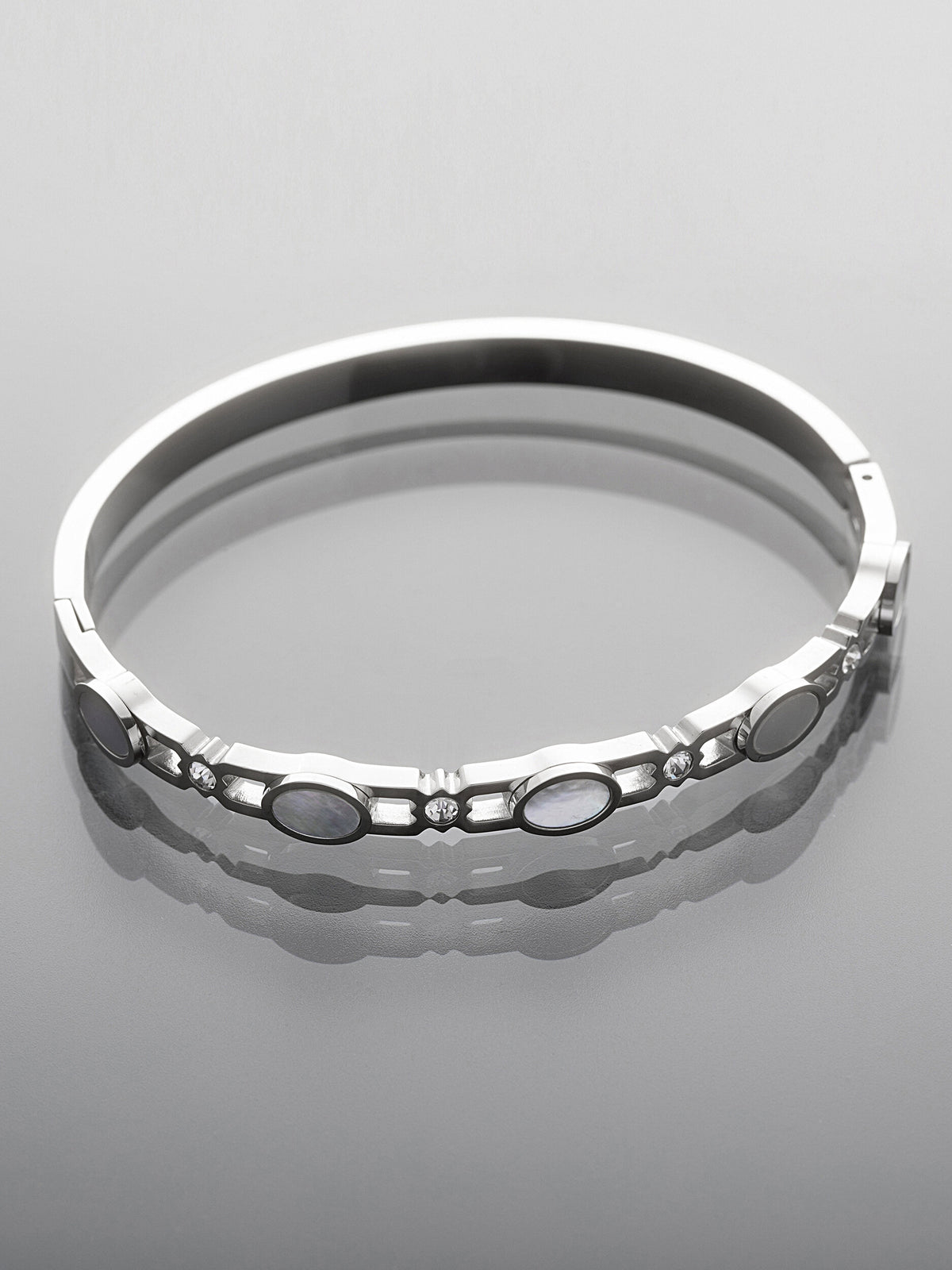 Pevný náramek z chirurgické oceli oválky NM3312-0112