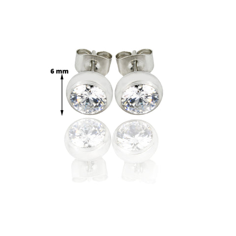 Náušnice pecky  6 mm NE0878-0107