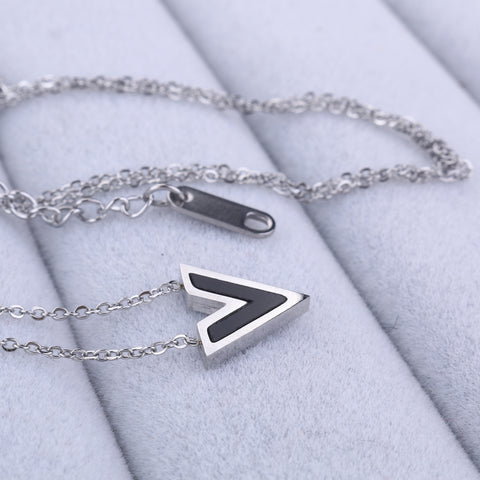 Náhrdelník s řetízkem Steel "V" z chirurgické oceli NK0869-0102