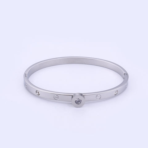 Náramek Crystal Wheel chirurgická ocel a krystal NM0420-0112