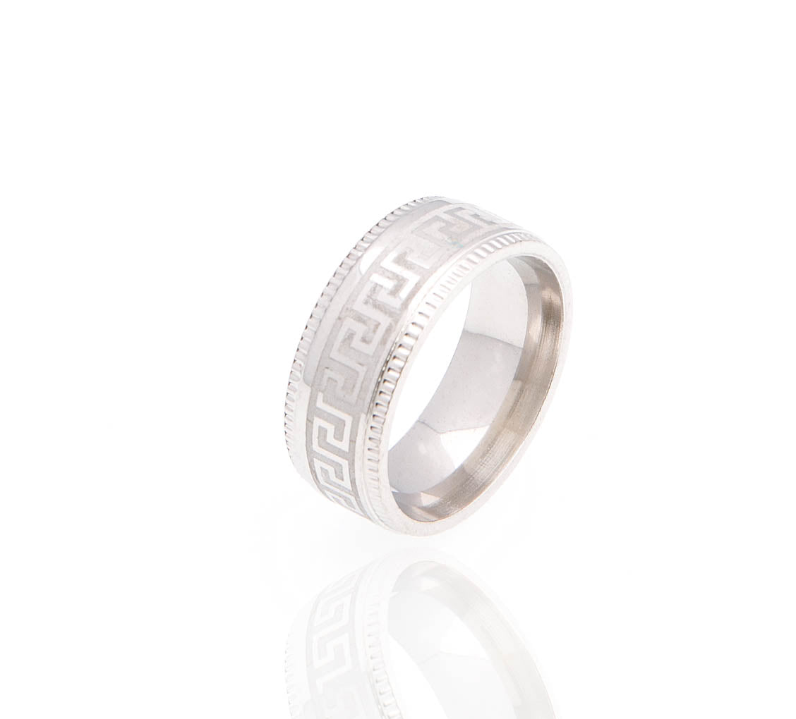 Prsten chirurgická ocel řecký styl - unisex PR0146-015307