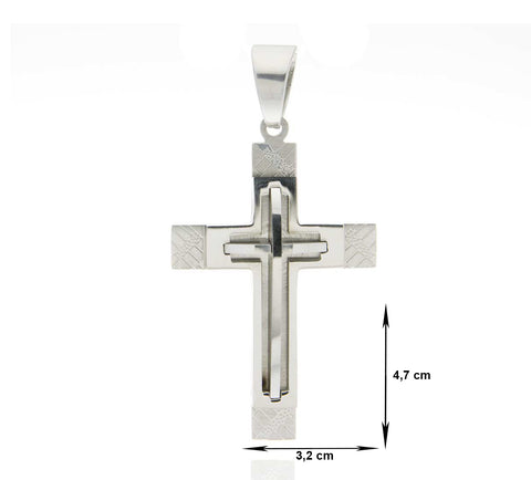 Fashion Icon Přívěsek kříž chirurgická ocel PK0507-0107