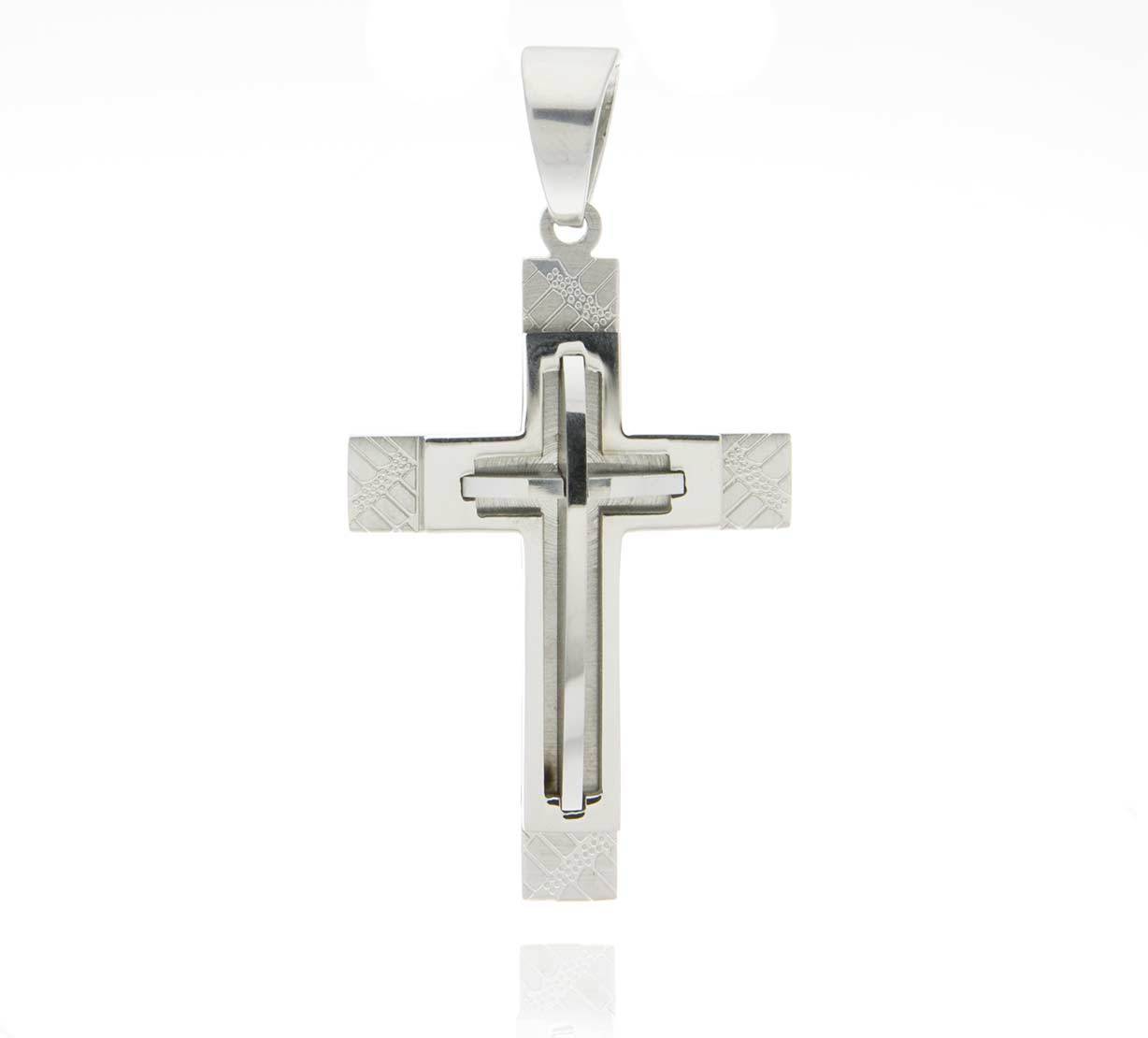 Fashion Icon Přívěsek kříž chirurgická ocel PK0507-0107