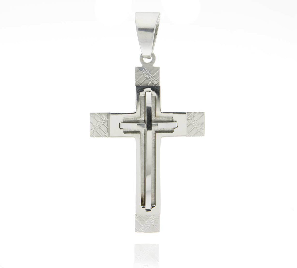 Fashion Icon Přívěsek kříž chirurgická ocel PK0507-0107