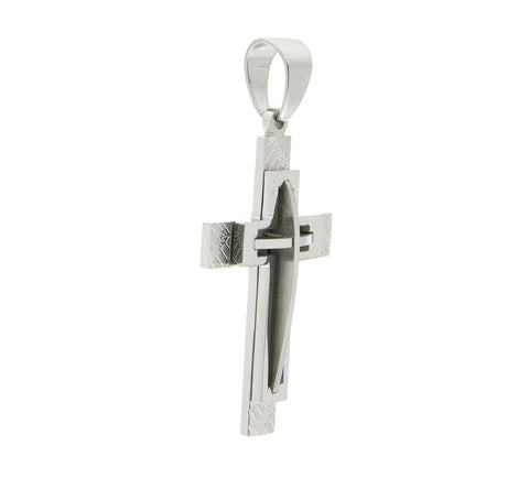 Fashion Icon Přívěsek kříž chirurgická ocel PK0507-0107