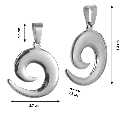 Fashion Icon Přívěsek SPIRÁLA z chirurgické oceli PK0574-0112