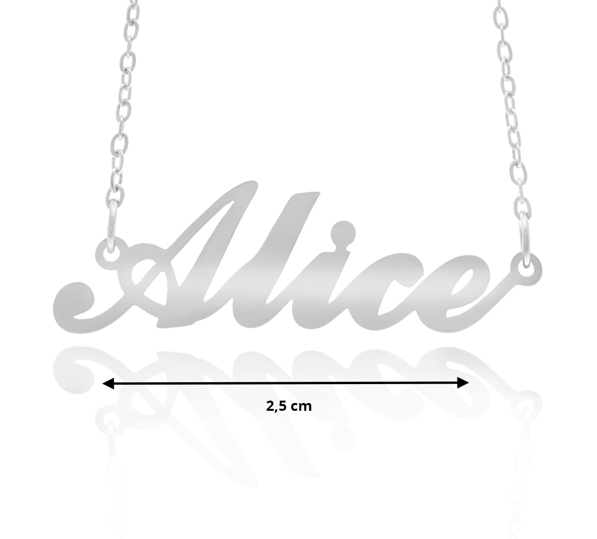 Fashion Icon Ocelový přívěsek jméno Alice NK0500-0112