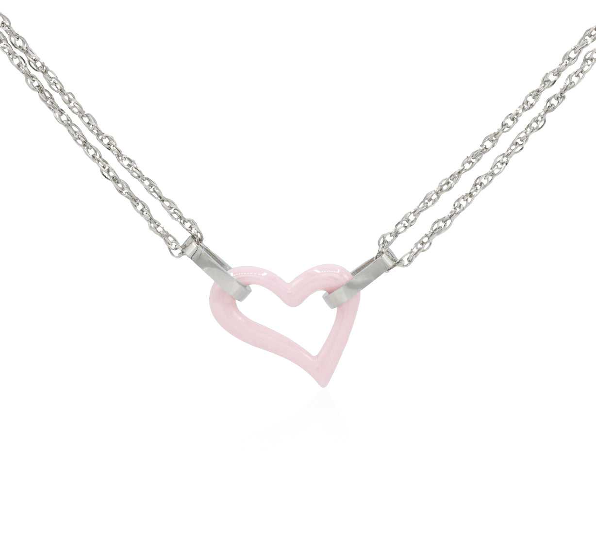 Krásný náramek s motivem moderního srdíčka z keramiky NM0786-0106