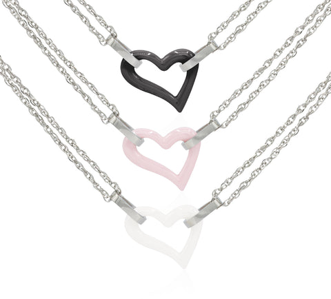 Krásný náramek s motivem moderního srdíčka z keramiky NM0786-0106