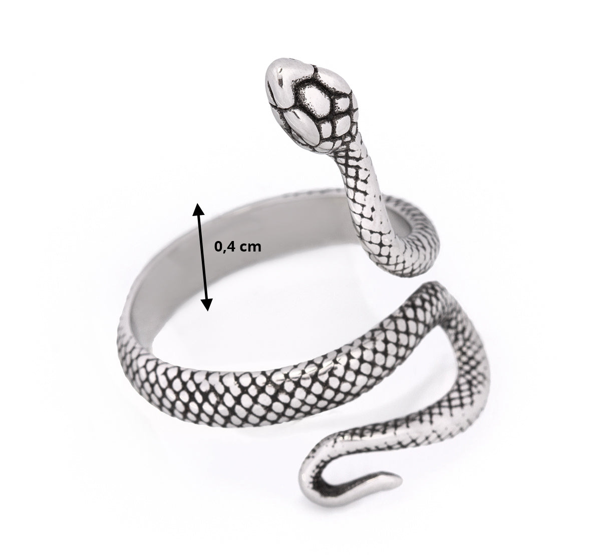 Fashion Icon unisex prsten Snake look PR0176-016607