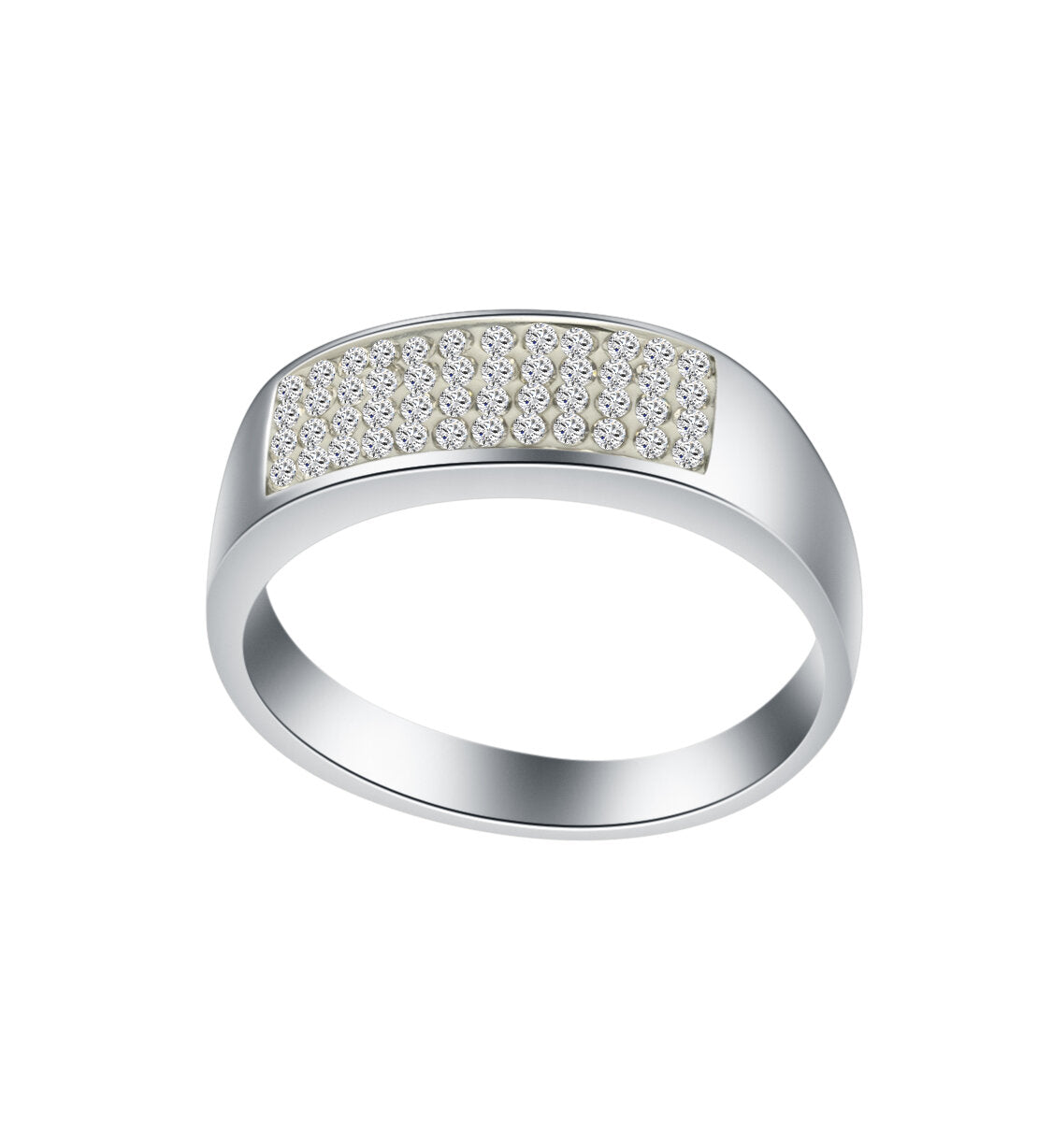 Fashion Icon dámský prsten z chirurgické oceli se zirkony PR0185-016012