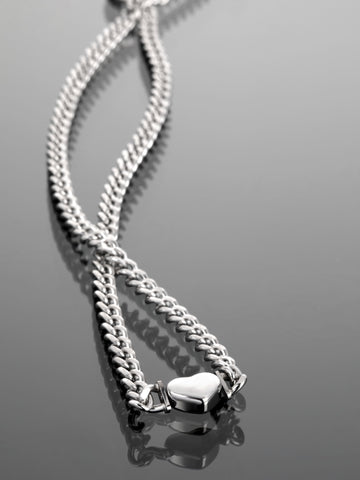 Ocelový náhrdelník se srdcem NK0574-0107