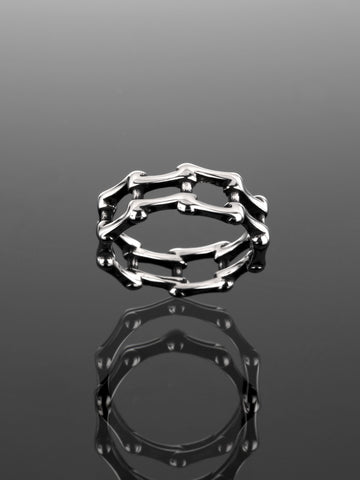 Exkluzivní unisex prstýnek z chirurgické oceli motivu řetězu PR0213-015707