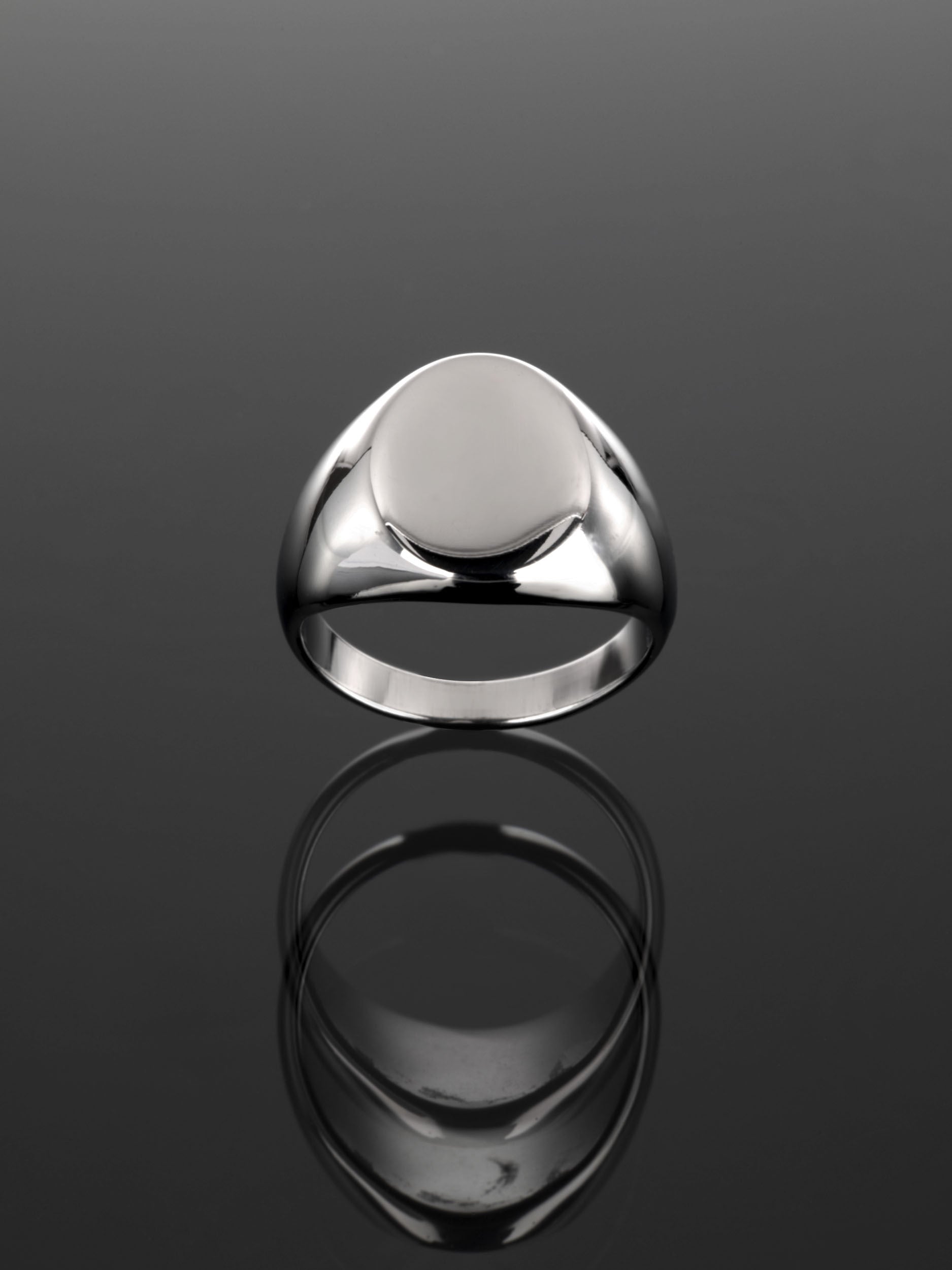 Luxusní pánský prstýnek z chirurgické oceli s hlavou ve tvaru oválu  PR0214-015707