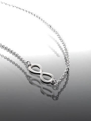 Exkluzivní ocelový náhrdelník ve tvaru nekonečna NK0642-0107