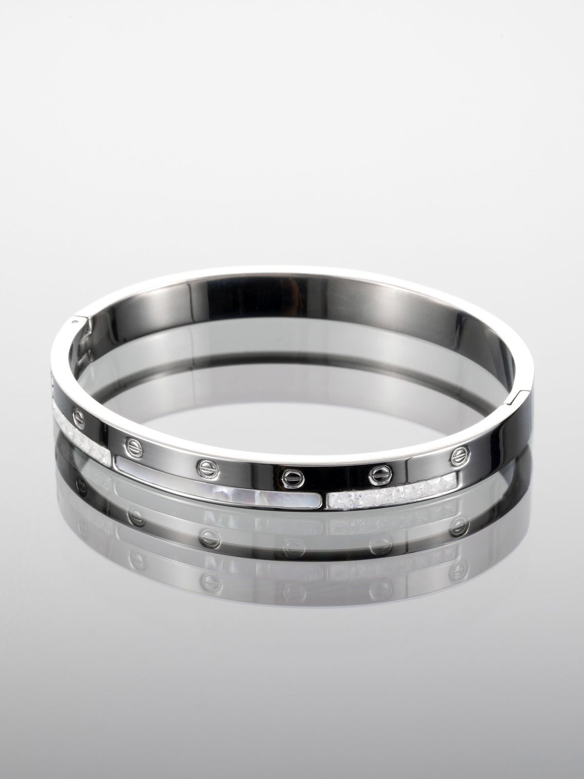Náramek Pearl Shine chirurgická ocel s perletí NM0423-0112