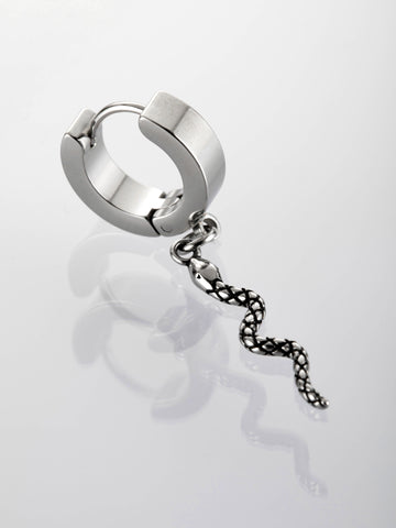 Helix piercing do ucha s motivem hada z chirurgické oceli VB0039-07